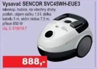 Elektro Spáčil Vysavač SENCOR SVC45WH-EUE3 nabídka