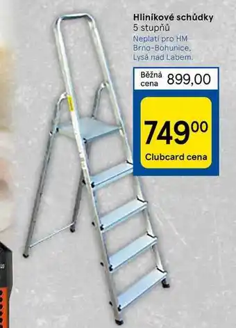 Tesco Hliníkové schůdky nabídka