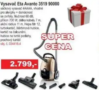 Elektro Spáčil Vysavač Eta Avanto 3519 90000 nabídka