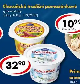 CBA Choceňské tradiční pomazánkové, 150 g nabídka