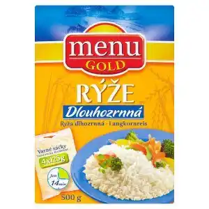 CBA Menu gold rýže dlouhozrnná 4 x 125g nabídka