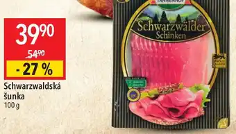 Globus Schwarzwaldská šunka 100 g nabídka