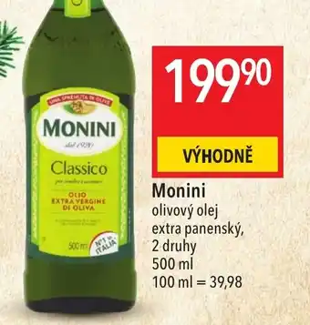 Globus Monini olivový olej nabídka