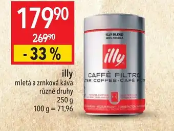 Globus illy mletá a zrnková káva nabídka