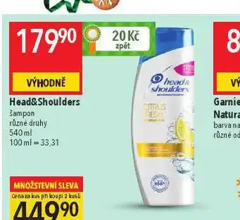 Globus Head&shoulders šampon nabídka