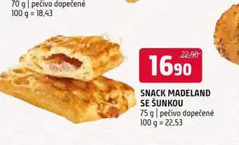 Terno Snack madeland se šunkou nabídka