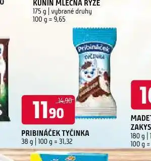 Terno Pribináček tyčinka nabídka