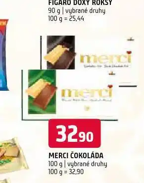 Terno Merci čokoláda nabídka