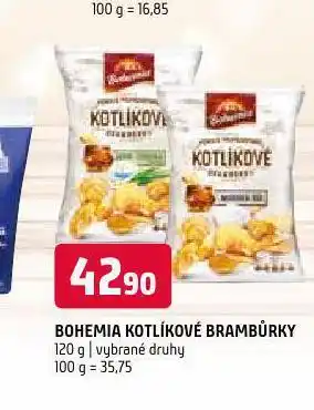 Terno Bohemia kotlíkové brambůrky nabídka