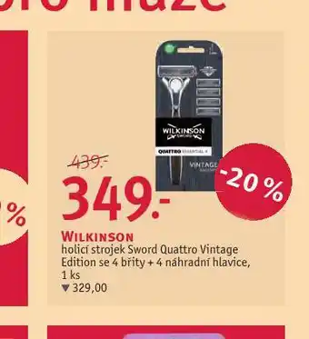 Rossmann Wilkinson holicí strojek nabídka