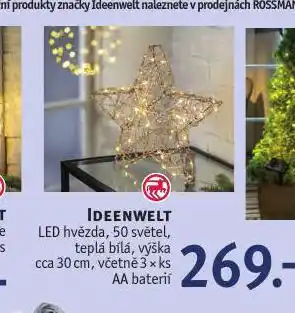 Rossmann Led hvězda nabídka