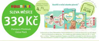 Rossmann Pampers dětské plenky nabídka