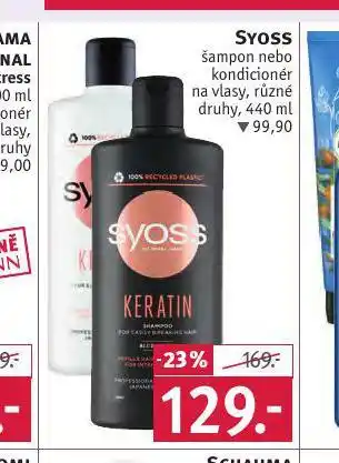 Rossmann Syoss šampon, kondicioner nabídka