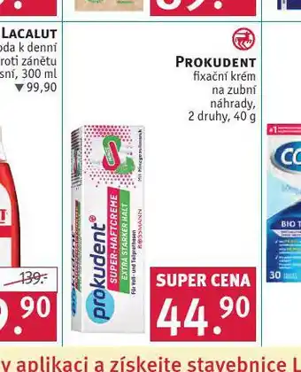 Rossmann Prokudent fixační krém na zubní náhrady nabídka