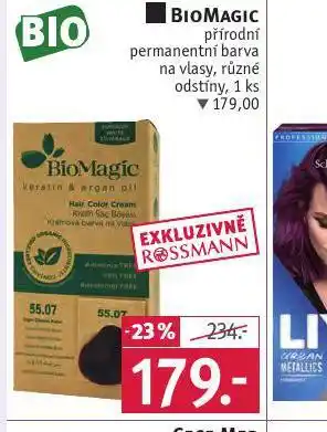 Rossmann Biomagic přírodní permanentní barva na vlasy nabídka