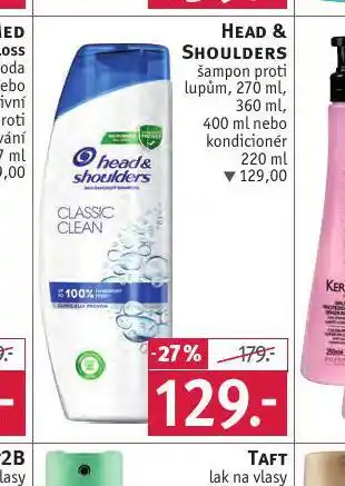 Rossmann Head&shoulders šampon nabídka