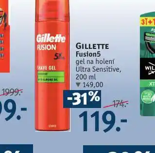 Rossmann Gillette fusion5 gel na holení nabídka