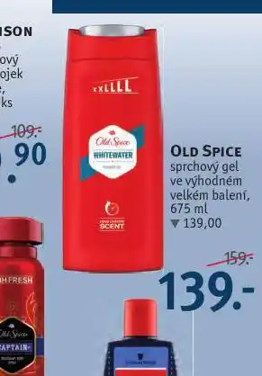 Rossmann Old spice sprchový gel nabídka