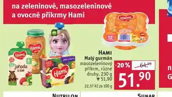 Rossmann Hami malý gurmán masozeleninový příkrm nabídka