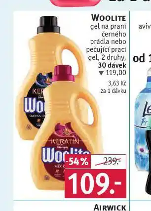Rossmann Woolite gel na praní nabídka
