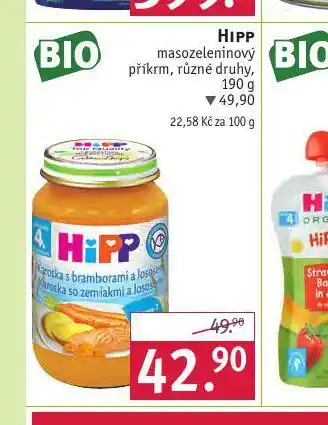Rossmann Hipp masozeleninový příkrm nabídka
