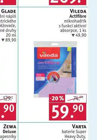 Rossmann Vileda actifibre mikrohadřík nabídka