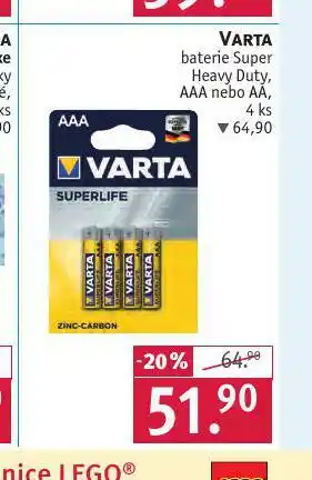 Rossmann Varta baterie nabídka