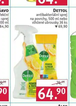 Rossmann Dettol antibakteriální sprej na povrchy nabídka