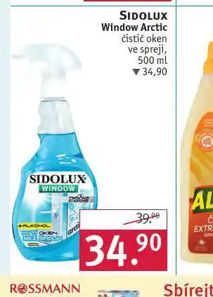 Rossmann Sidolux windows arctic čistič oken ve spreji nabídka