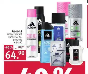 Rossmann Adidas antiperspirant nabídka
