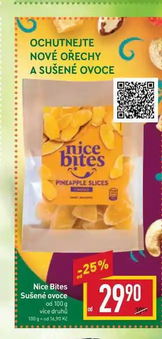 Billa Nice bites sušené ovoce od 100 g nabídka