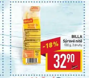 Billa Billa sýrové nitě 100 g nabídka