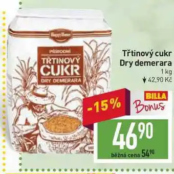 Billa Třtinový cukr dry demerara 1 kg nabídka