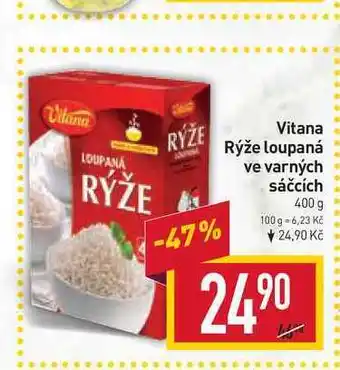 Billa Vitana rýže loupaná ve varných sáčcích 400 g nabídka