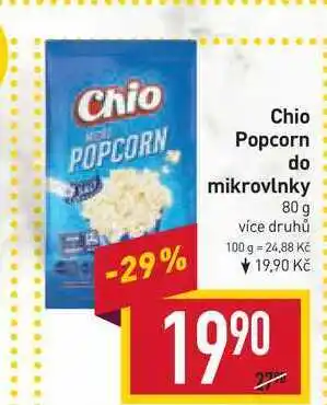Billa Chio popcorn do mikrovlnky 80 g nabídka