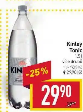 Billa Kinley tonic 1,5l nabídka