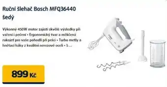 Datart Ruční šlehač Bosch MFQ36440 šedý nabídka