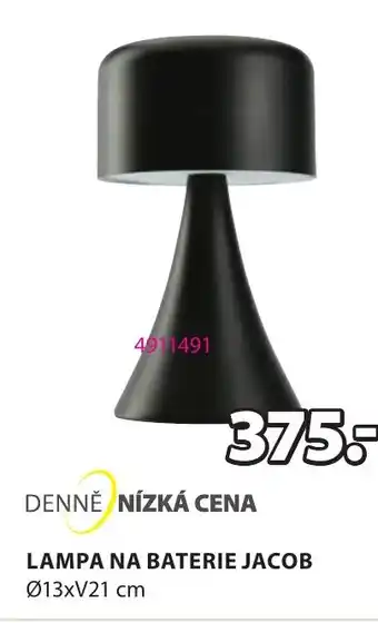 JYSK LAMPA NA BATERIE JACOB nabídka
