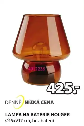 JYSK LAMPA NA BATERIE HOLGER nabídka
