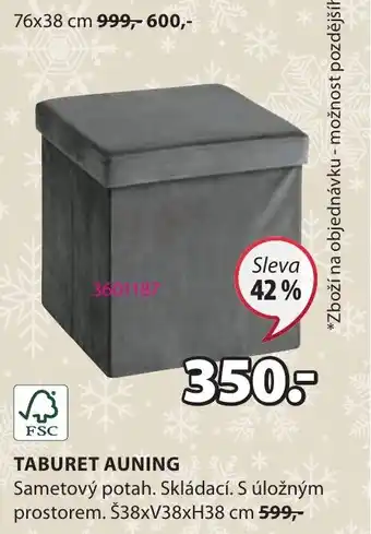 JYSK TABURET AUNING nabídka