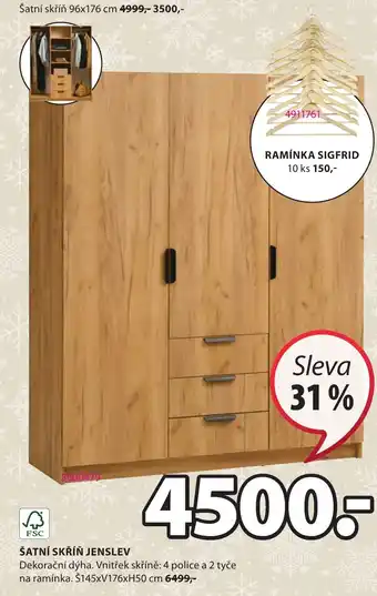 JYSK ŠATNÍ SKŘÍŇ JENSLEV nabídka