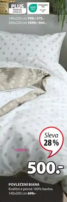 JYSK POVLEČENÍ BIANA nabídka