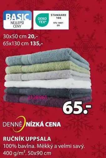 JYSK RUČNÍK UPPSALA nabídka