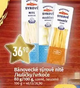 COOP TIP Bánovecké sýrové nitě /kuličky/vrkoče nabídka
