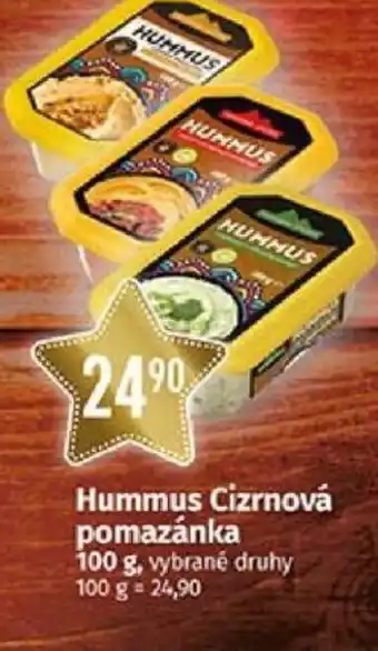 COOP TIP Hummus Cizrnová pomazánka nabídka