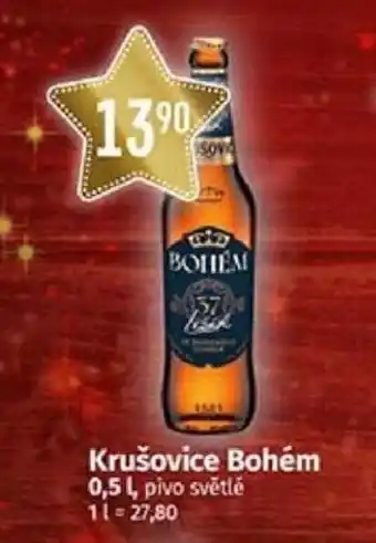 COOP TIP Krušovice Bohém 0,5L nabídka