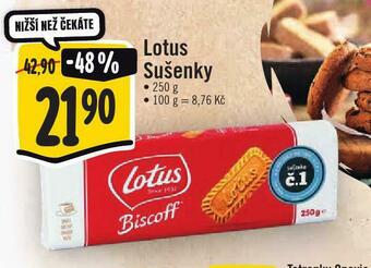 Jip Lotus sušenky nabídka