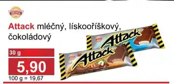 PLUS JIP Attack mléčný, lískooříškový, čokoládový nabídka
