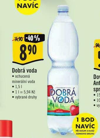 Jip Dobrá voda ochucená nabídka