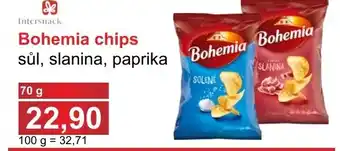 PLUS JIP Bohemia chips sůl, slanina, paprika nabídka